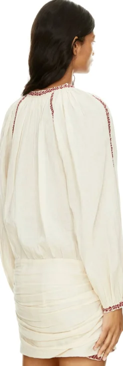 Besticktes Minikleid 'Ludy' Beige
