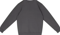 Besticktes Sweatshirt Anthrazit