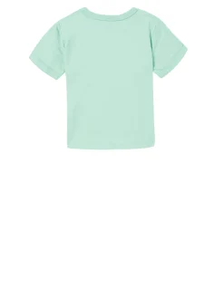 Besticktes T-Shirt Fransen Grün