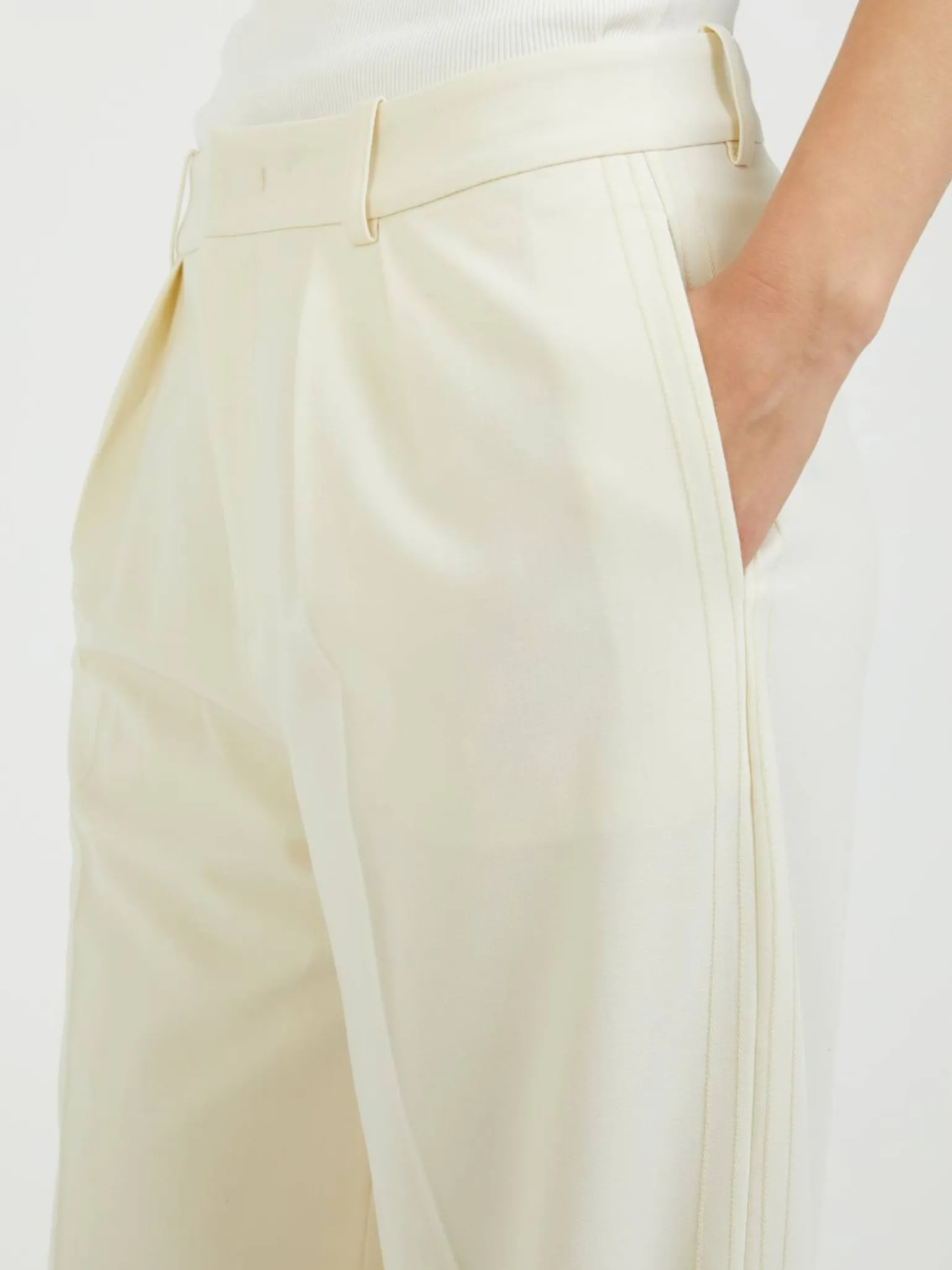 Bügelfaltenhose 'Delenn' Crème