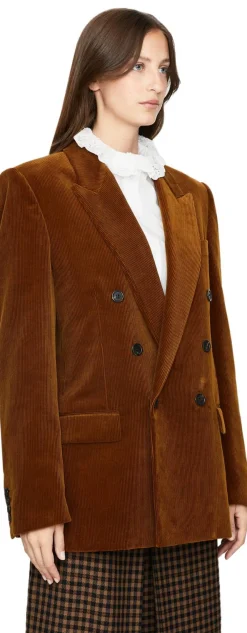 Blazer aus Cord Braun