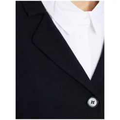 Blazer aus Crêpe Marineblau