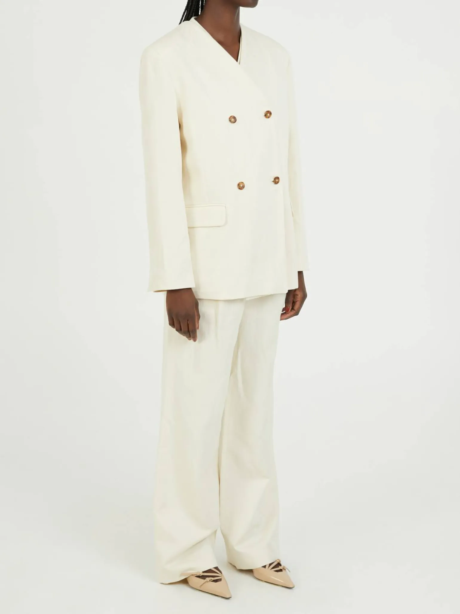 Blazer 'Icha' Crème