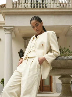 Blazer 'Icha' Crème