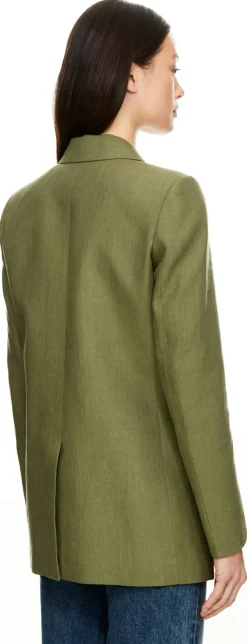 Blazer 'Midday Sun Everyday' aus Leinen Hellgrün