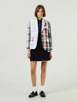 Blazer mit Madraskaro Print Multi