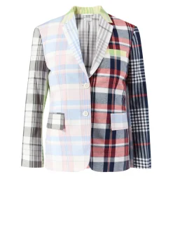 Blazer mit Madraskaro Print Multi