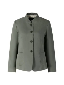Blazer mit Stehkragen Grün