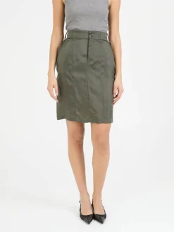Bleistiftrock Khaki