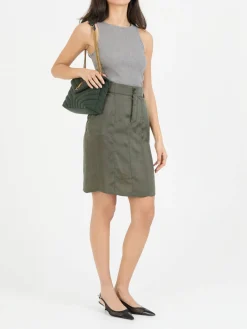 Bleistiftrock Khaki