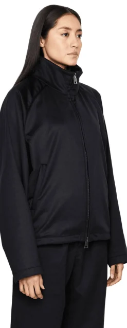 Blousonjacke aus Cashmere Dunkelblau