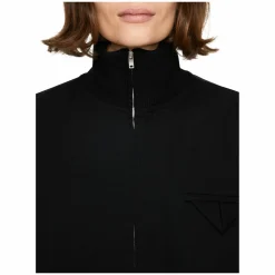 Blousonjacke aus Wolle Schwarz