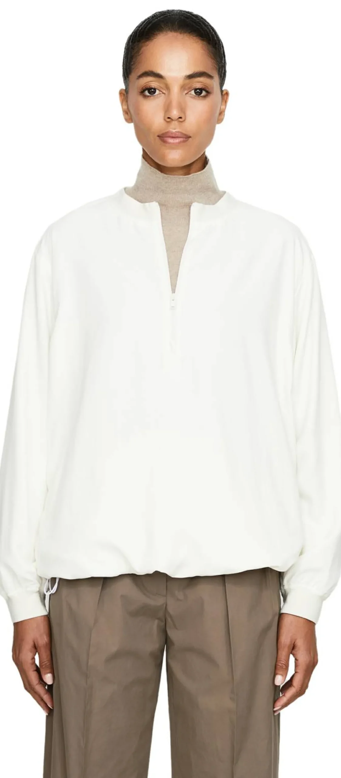 Blousonjacke 'Irys' aus Seide Crème
