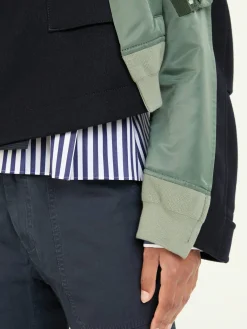 Blousonjacke Marineblau/Grün