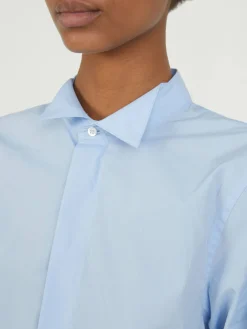 Bluse Hellblau