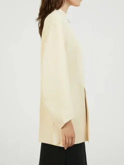 Bluse mit Peplum-Silhouette 'Mahni' Crème
