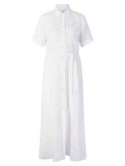 Blusenkleid aus Leinen 'Jesy' Weiß