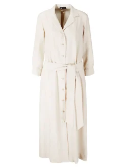 Blusenkleid aus Seide Beige