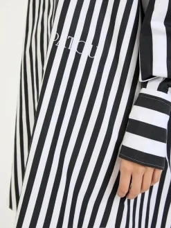 Blusenkleid Schwarz/Weiß