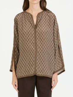 Bluse 'Plazzo' Braun