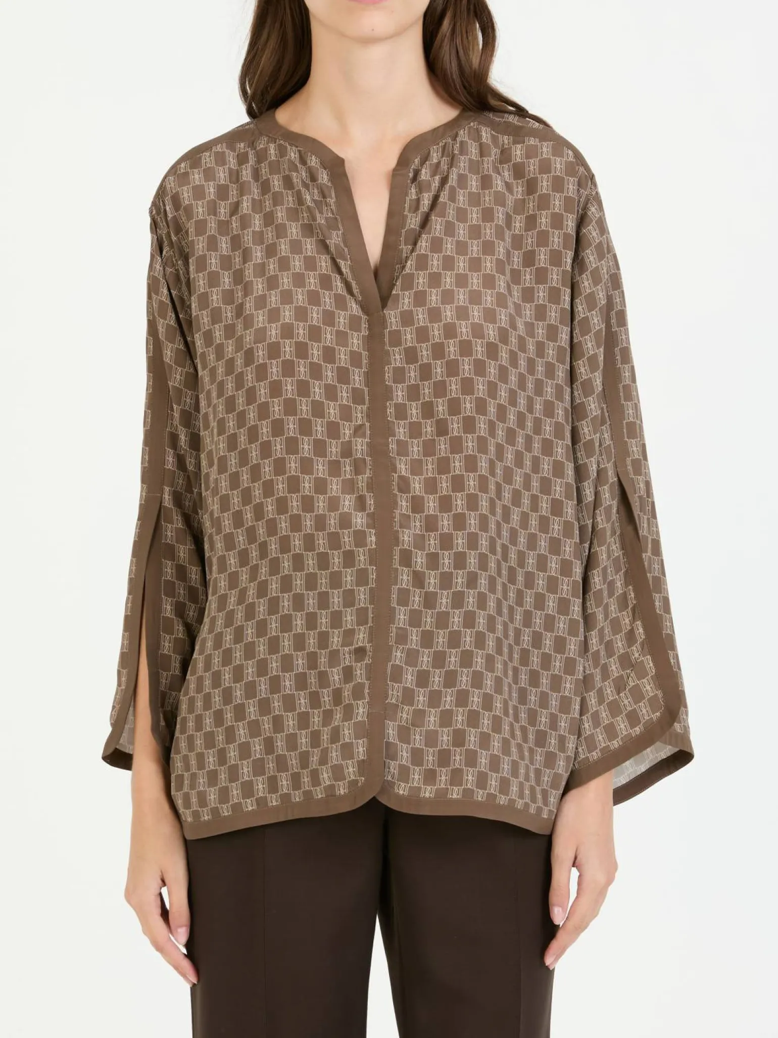 Bluse 'Plazzo' Braun