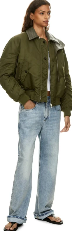 Bomberjacke aus wattiertem Nylon Shrub