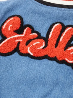 Bomberjacke mit Patches Blau