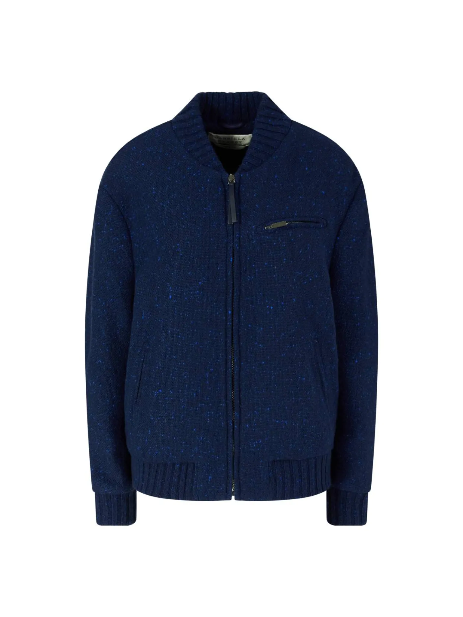 Bomberjacke 'Winslow' aus Schurwolle und Cashmere Marineblau