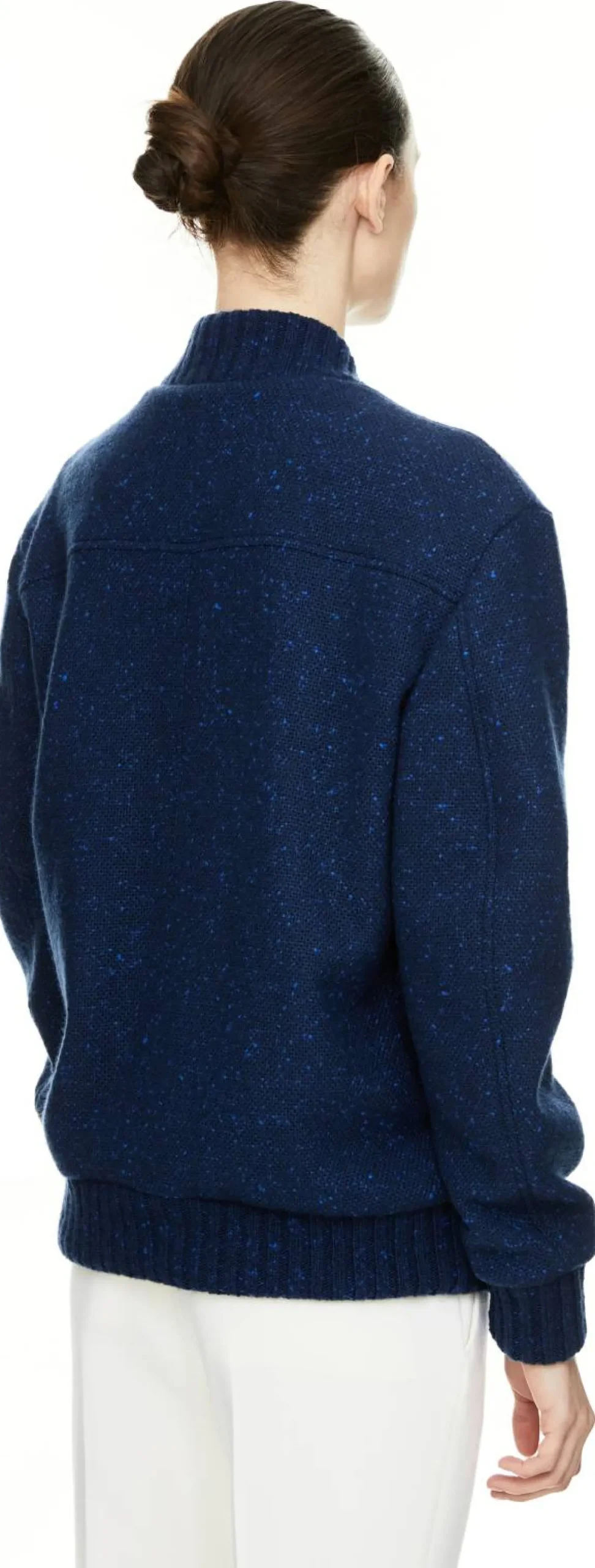 Bomberjacke 'Winslow' aus Schurwolle und Cashmere Marineblau