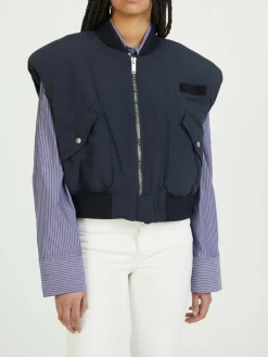 Bomber-Weste Marineblau