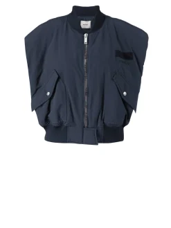 Bomber-Weste Marineblau
