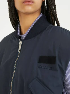 Bomber-Weste Marineblau