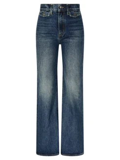 Bootcut-Jeans 'Edira' Mittelblau