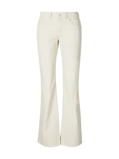 Boot-Cut Jeans 'Kelly' aus Cordsamt Crème