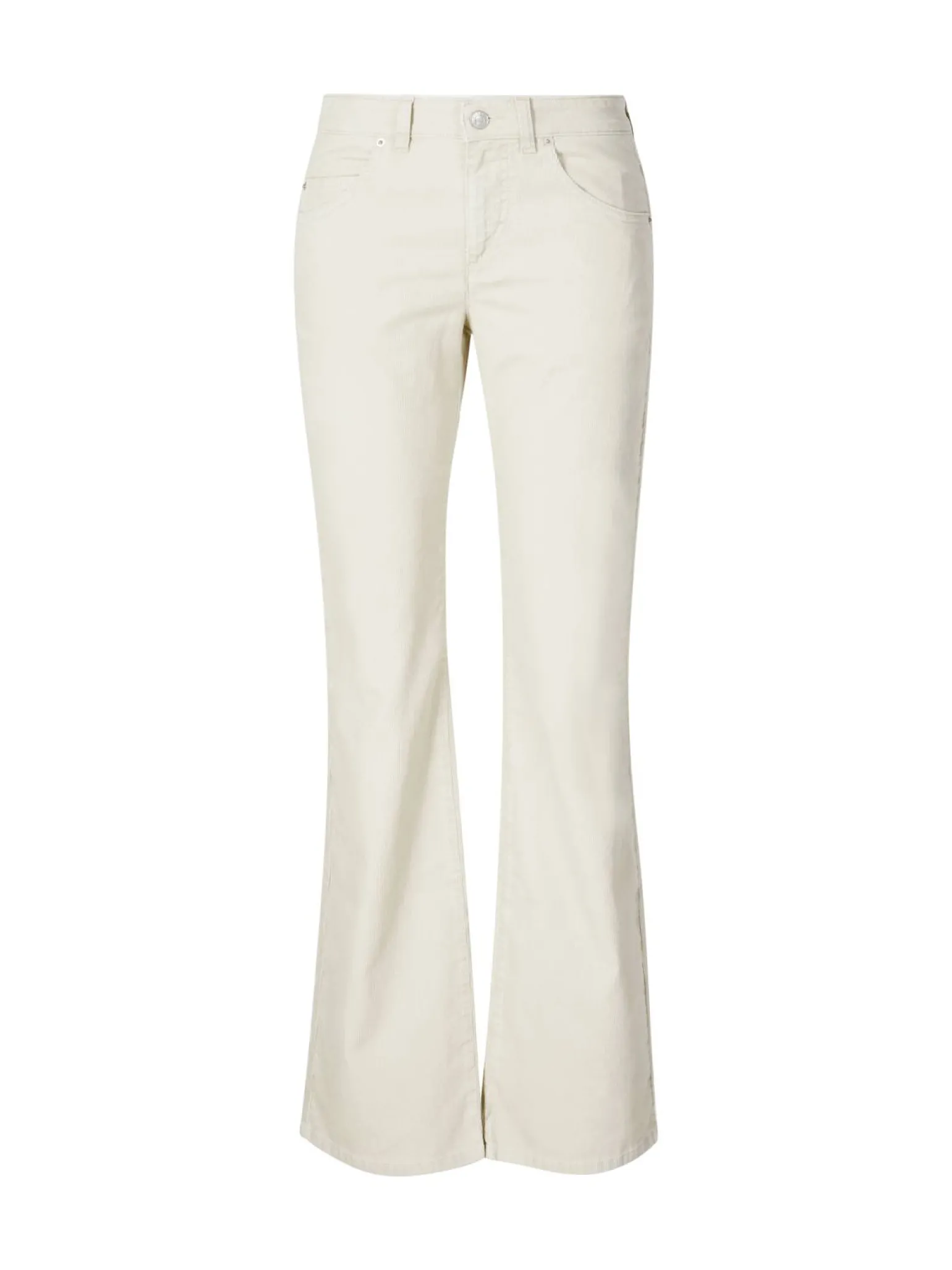 Boot-Cut Jeans 'Kelly' aus Cordsamt Crème