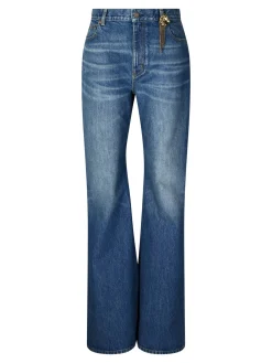 Boot-Cut Jeans Mittelblau