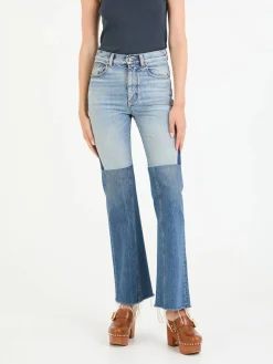 Bootcut Jeans Mittelblau