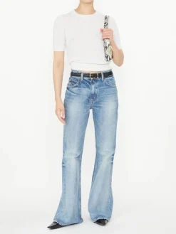 Bootcut-Jeans 'Roe' Blau
