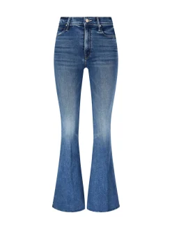 Boot-Cut Jeans 'The Doozy Sneak Fray' Mittelblau