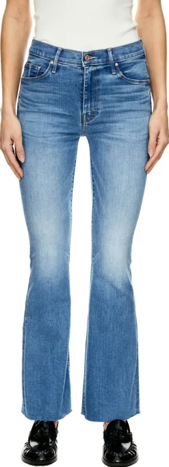 Bootcut-Jeans 'The Weekender Fray' Blau