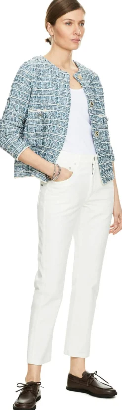 Bouclé Blazer Türkis