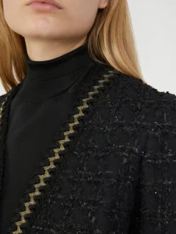 Boucle-Jacke Schwarz