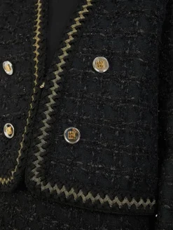 Boucle-Jacke Schwarz
