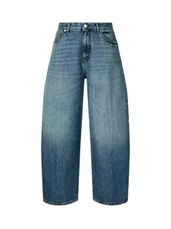 Boyfriend-Fit Jeans 'Milena' Mittelblau