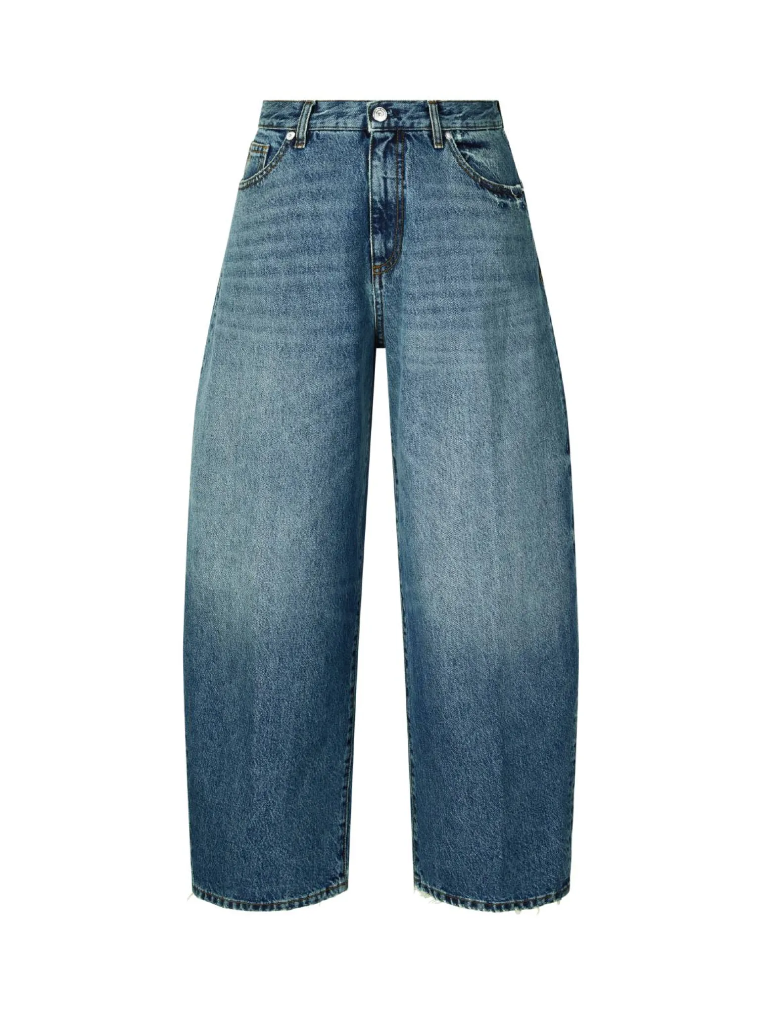Boyfriend-Fit Jeans 'Milena' Mittelblau