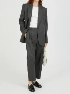 Boyfriend Wollblazer Anthrazit
