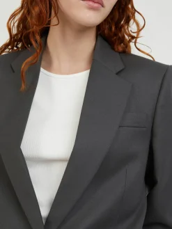 Boyfriend Wollblazer Anthrazit