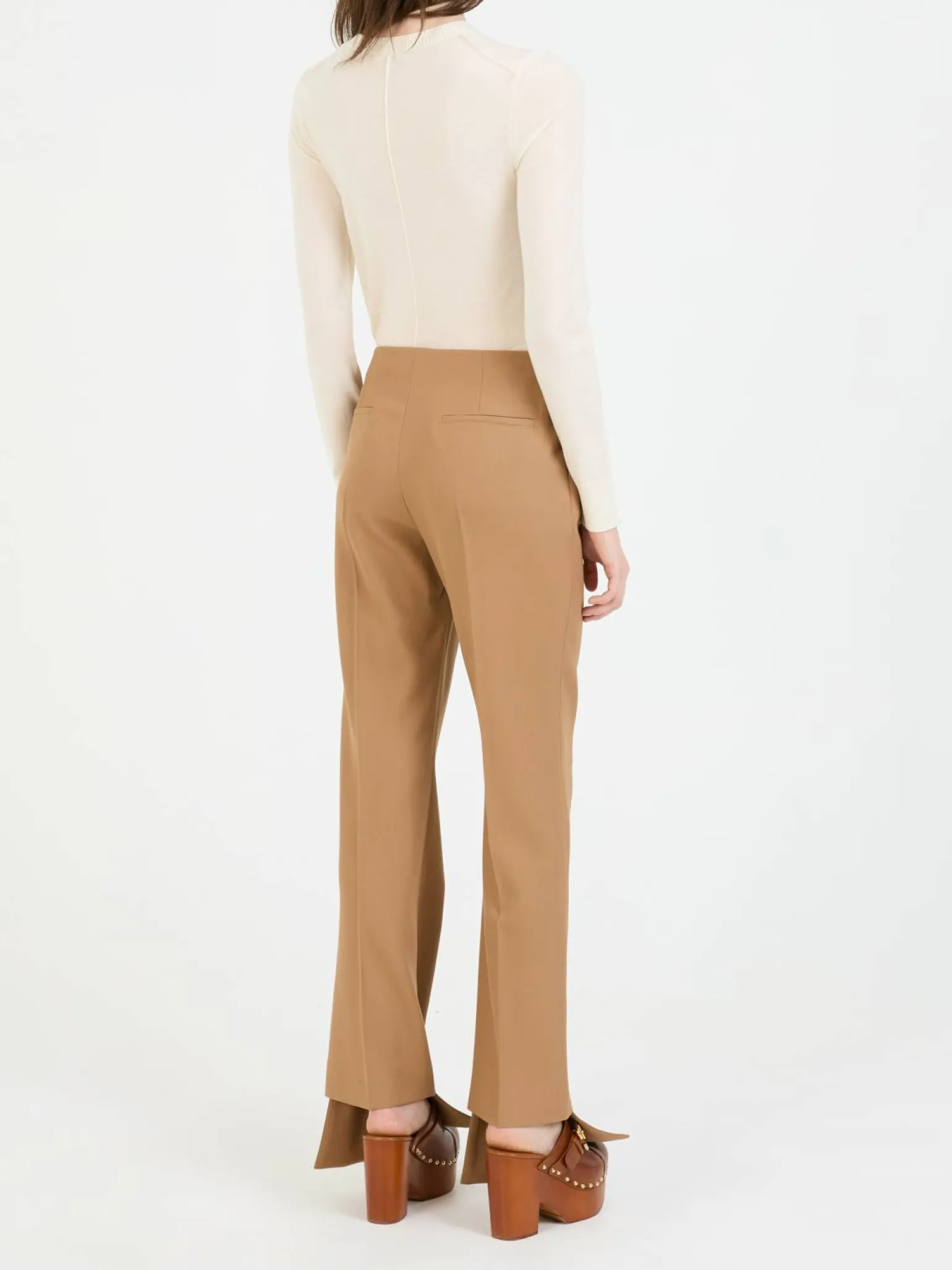 Broken-Heel Wollhose Braun