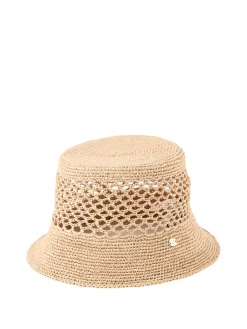 Bucket Hat 'Hana' aus Raffia Beige