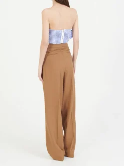 Bustier-Top Mittelblau